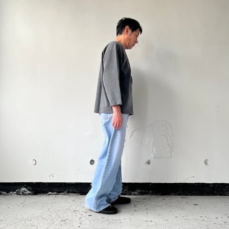 OLD PARK BAGGY JEANS - BLUE - sizeM / OP-426 / OLDPARK オールドパーク バギージーンズ　デニム ブルー Mサイズ