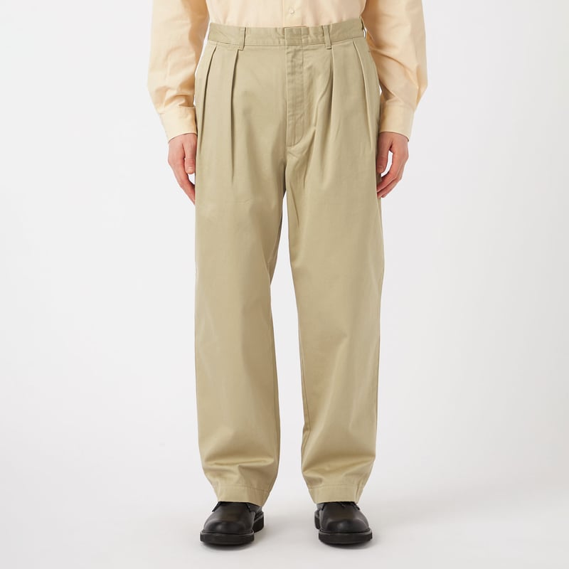nanamica ベージュ ワークパンツ nanamica / ナナミカ】Side Belt Wide Pants（カーゴパンツ