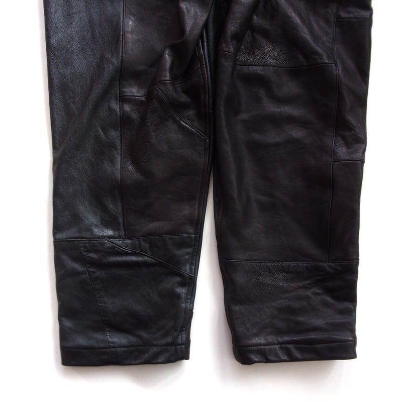 OLDPARK DOUBLE KNEE LEATHER PANTS - sizeM / OP- OLDPARK DOUBLE KNEE LEATHER PANTS - sizeM / OP-