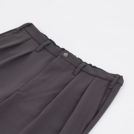CURLY&co(カーリー) KNIT GEORGETTE 2TUCK PANTS / ニット ジョーゼット 2タック パンツ