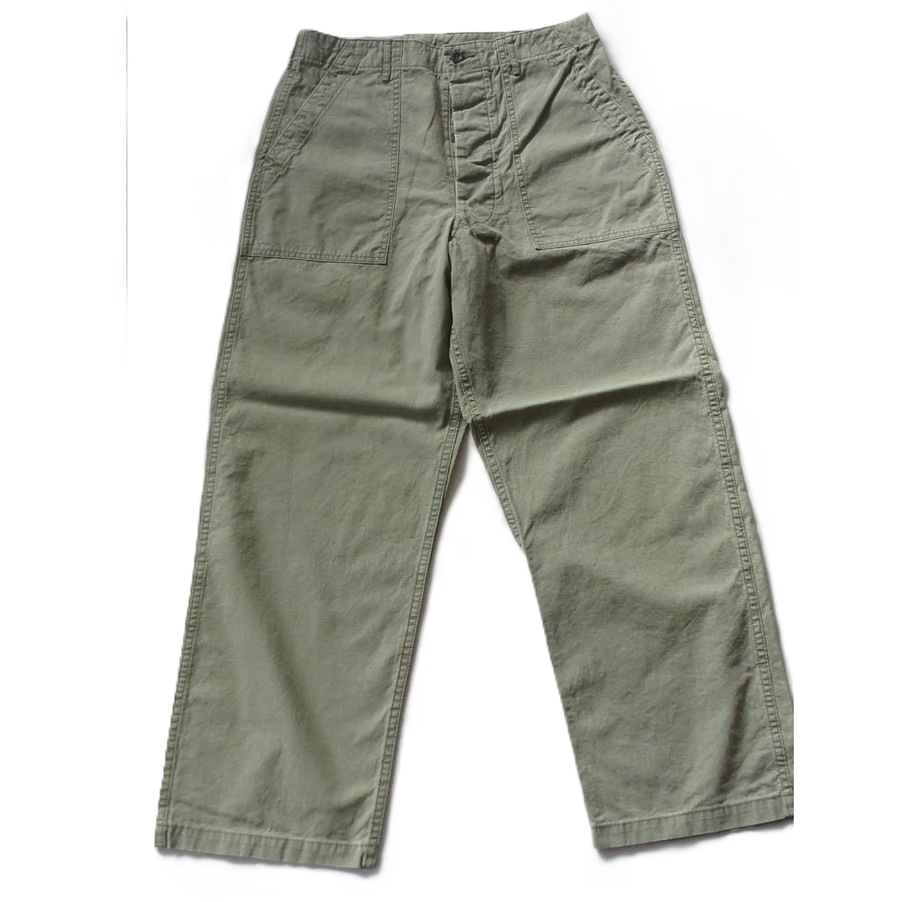 orSlow SUMMER FATIGUE PANTS -01-5103-M16-GREEN,