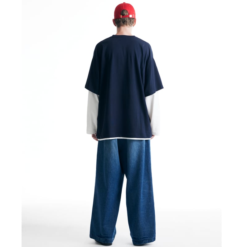 FARAH Maximum Wide Straight Pants -Indigo Vinta