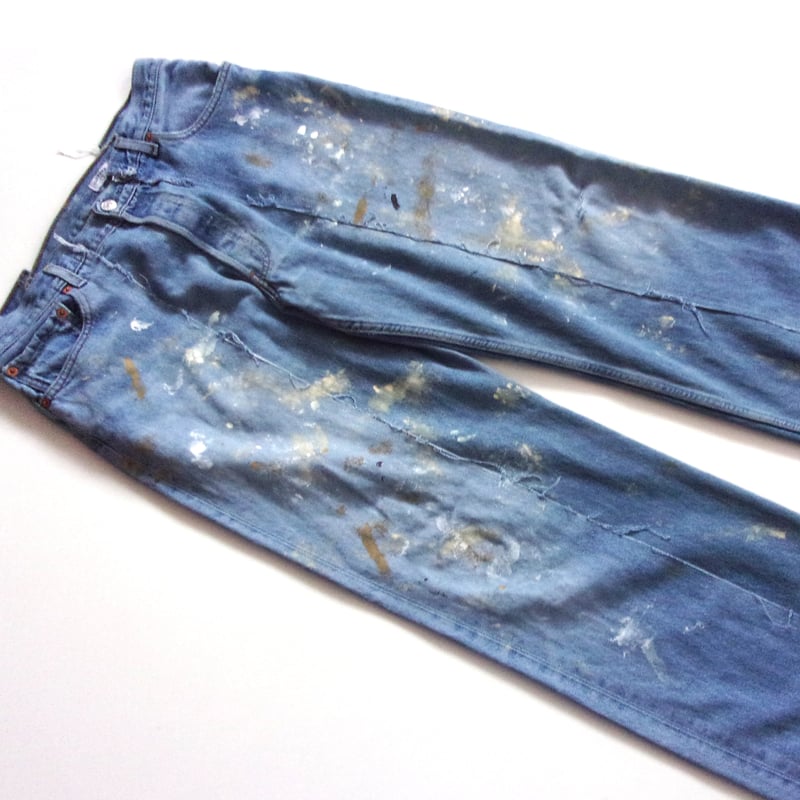 OLD PARK baggy jeans Levi's再構築ジーンズ OLD PARK / 思わず2度見する独特なリメイクデニム。 | 1989 blog