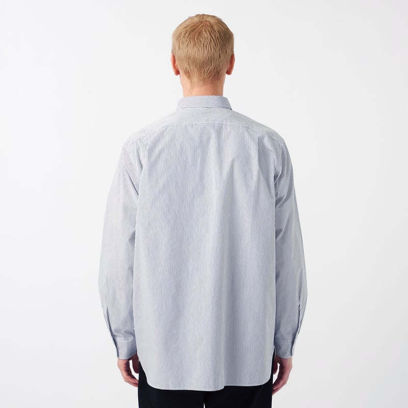 nanamica Regular Collar Stripe Wind Shirt / SUG