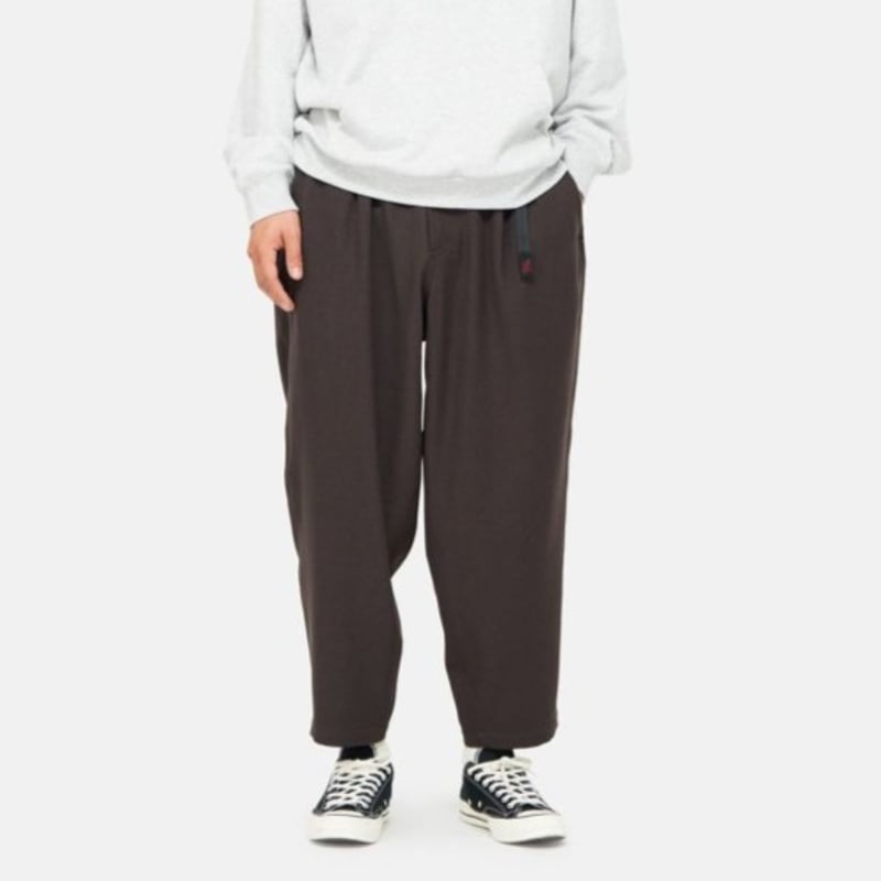 GRAMICCI × EDIFICE 別注ウールライク パンツ チャコール M GRAMICCI × EDIFICE 別注ウールライク パンツ チャコール M