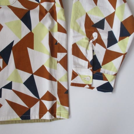its inconspicuous presence Niche (ニッチ) Reversible Patterned Shirts Jacket / F20-igas-09