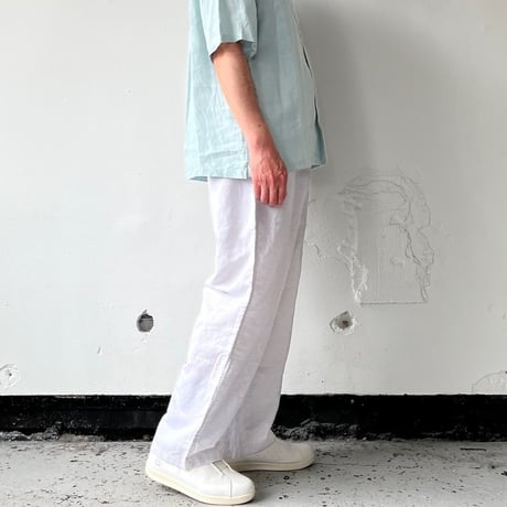Charpentier de Vaisseau / シャルパンティエドゥヴェッソ | Cotton/Linen Drawstring Pants　コットンリネンドローストリングパンツ | Barba