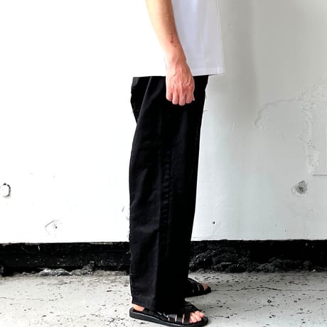 OLD PARK BAGGY WORK PANTS - BLACK -L  / OPRK-01 / OLDPARK オールド パーク バギー パンツ　ブラック -L