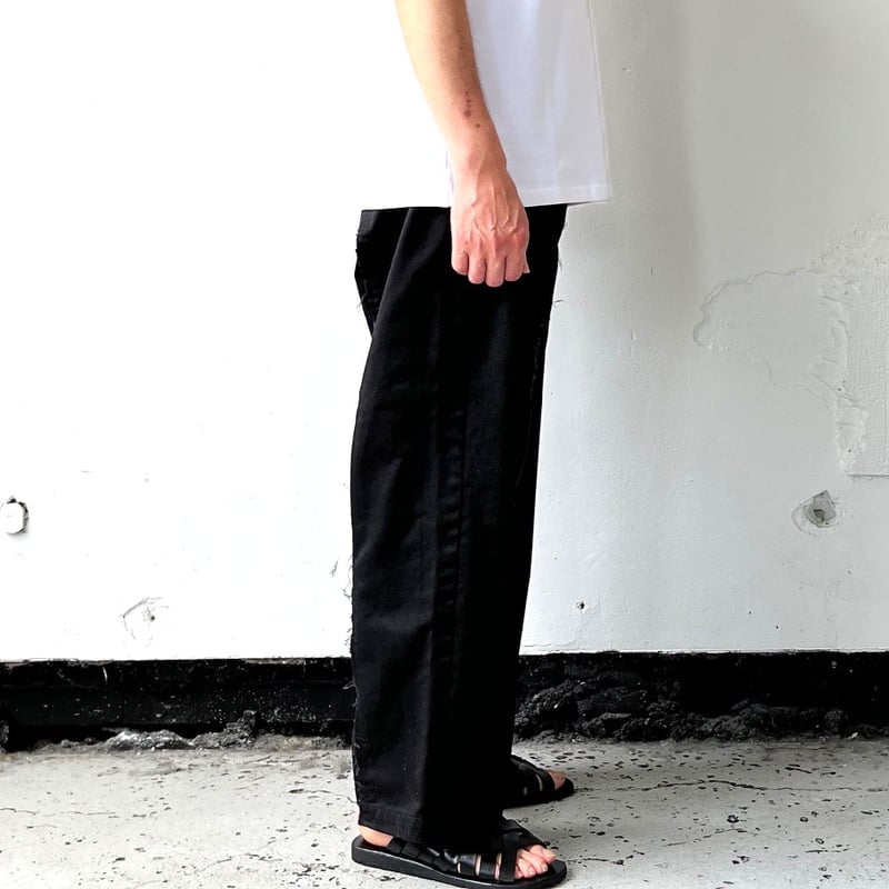 OLD PARK BAGGY WORK PANTS - BLACK / OPRK-01 /