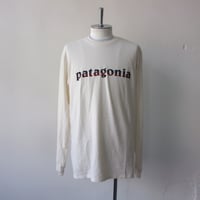 Patagonia/ M's L/S 73 Text Logo Responsibili Tee /パタゴニア　ロングスリーブTee