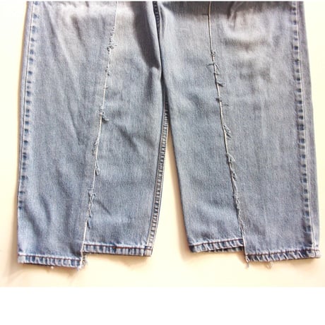 OLD PARK BAGGY JEANS - BLUE - sizeM / OP-426 / OLDPARK オールドパーク バギージーンズ　デニム ブルー Mサイズ