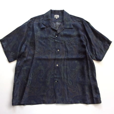 GOLD/ゴールド GL39651   PAISLEY PATTERN SILK TWILL S/S OPEN SHIRT　【2026SS新型】