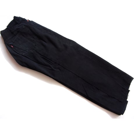 OLD PARK BAGGY JEANS - BLACK - sizeM / OP-426 / OLDPARK オールドパーク バギージーンズ　デニム ブラック Mサイズ