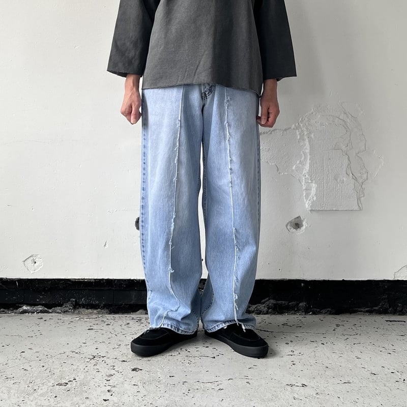 OLD PARK BAGGY JEANS - BLUE - sizeM / OP-426 /