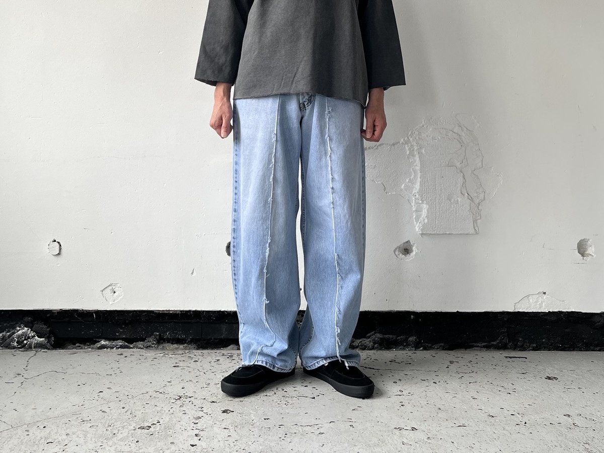 OLD PARK BAGGY JEANS - BLUE - sizeM / OP-426 / 