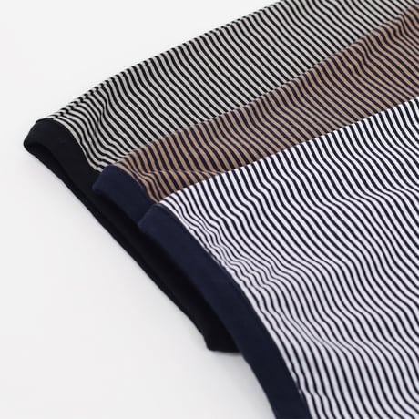 CURLY&co /カーリー SPLIT RAGLAN FINE-BORDER TEE - 242-110622 / スプリットラグラン ファインボーダーTee  【2024HIGH SUMMER】