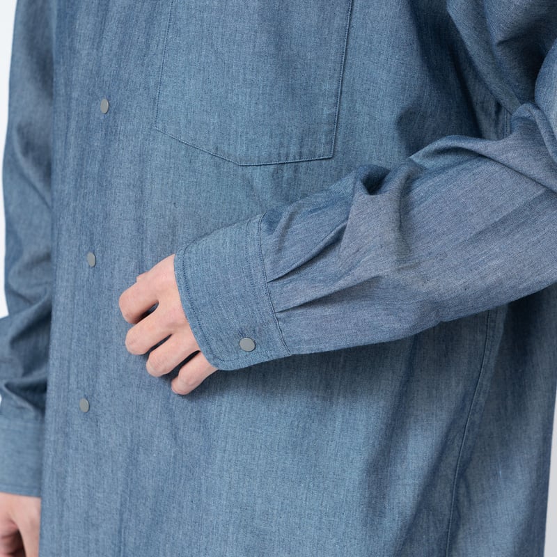 nanamica Regular Collar Chambray Shirt / SUGS35...