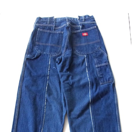 OLD PARK BAGGY CARPENTER PANTS - BLUE / sizeL / OP-574 / OLDPARK オールドパーク カーペンター ペインター パンツ デニム Lサイズ