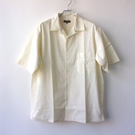 AVontade Open Collar Shirts S/S - Cotton/Linen Chambray- VTD-0383-SH- コットンリネン オープンカラー【2025SS新色】