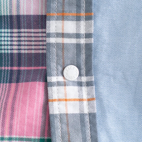 THE NORTH FACE PURPLE LABEL Patchwork H/S Shirt / NT3209N /パープルレーベル　パッチワーク　HSシャツ