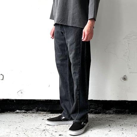OLD PARK CROSS JEANS - BLACK - sizeM / OPJ-06 / OLDPARK オールド パーク クロス ジーンズ - ブラック M