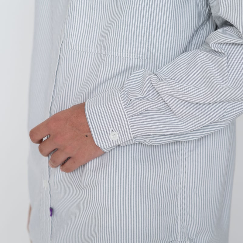 THE NORTH FACE PURPLE LABEL Button Down Striped...