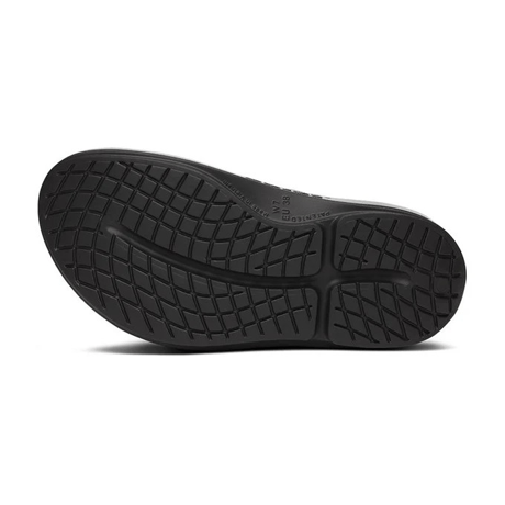 OOFOS (ウーフォス) OOmega OOahh Luxe - Black Sparkle ｰ ウーフォス ウーメガ ウーアー ラックス 厚底リカバリーサンダル