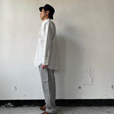 AVontade Banded Collar Shirts -CottonLinen Chambray- VTD-0361-SH - バンドカラー コットンリネン