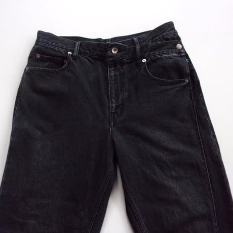 OLD PARK CROSS JEANS - BLACK - sizeM / OPJ-06 / OLDPARK オールド パーク クロス ジーンズ - ブラック M