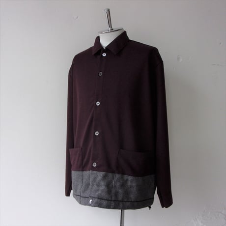 【SALE】CURLY&co CURLY（カーリー）SWITCHING RC CARDE/ 213-34092  / スウィッチング カーディガン （ジャージのカーデ）