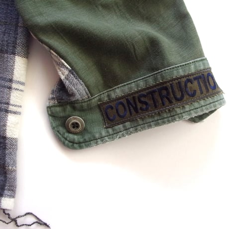 OLDPARK BAGGY SHIRT FLANNEL/MILITARY / OP-549 / OLDPARK オールドパーク バギーシャツ フランネル/ミリタリー