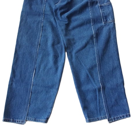 OLD PARK BAGGY CARPENTER PANTS - BLUE / sizeM / OP-574 / OLDPARK オールドパーク カーペンター ペインター パンツ デニム Mサイズ