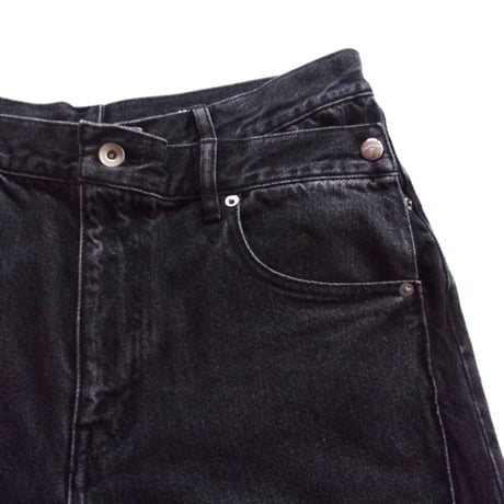 OLD PARK CROSS JEANS - BLACK - sizeM / OPJ-06 / OLDPARK オールド パーク クロス ジーンズ - ブラック M