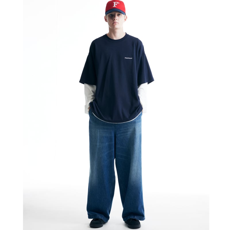 FARAH Maximum Wide Straight Pants -Indigo Vinta