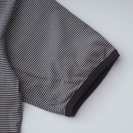CURLY&co /カーリー SPLIT RAGLAN FINE-BORDER TEE - 242-110622 / スプリットラグラン ファインボーダーTee  【2024HIGH SUMMER】