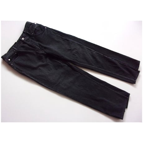 OLD PARK CROSS JEANS - BLACK - sizeM / OPJ-06 / OLDPARK オールド パーク クロス ジーンズ - ブラック M