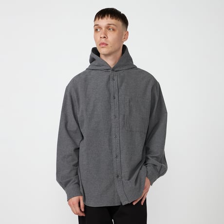 THE NORTH FACE Purple Label Flannel Mountain Hooded Shirt / N25FG048 / パープル ネルフーデッドシャツ【2025FW】