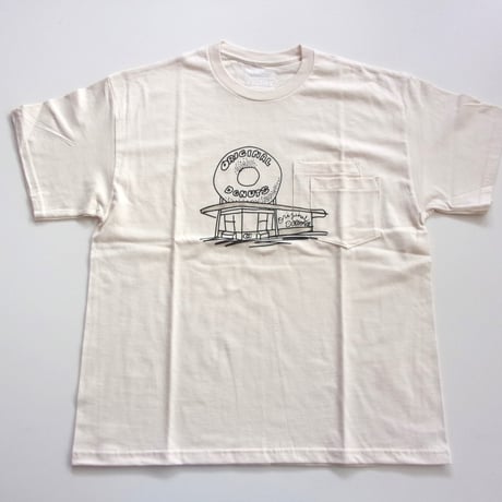 ORIGINAL Charcoal（オリジナル チャコール）OC WP Donuts Print T / ダブルポケット ドーナツ店プリントTシャツ