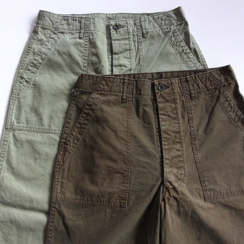orSlow SUMMER FATIGUE PANTS -01-5103-M16-GREEN,