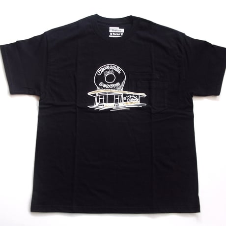 ORIGINAL Charcoal（オリジナル チャコール）OC WP Donuts Print T / ダブルポケット ドーナツ店プリントTシャツ