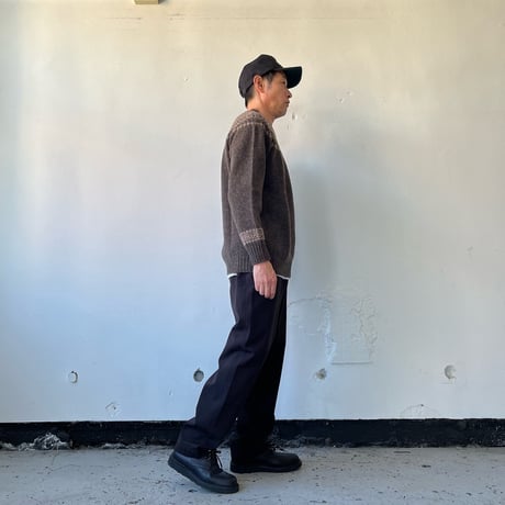 NOR'EASTERLY ノアイースタリー/ L/S CREW 2TONE / 2トーンノルディックセーター
