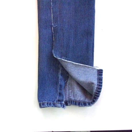 OLD PARK OVERLAY JEANS- BLUE - sizeM / OP-517 / OLDPARK オールドパーク オーバーレイジーンズ　デニム ブルー Mサイズ