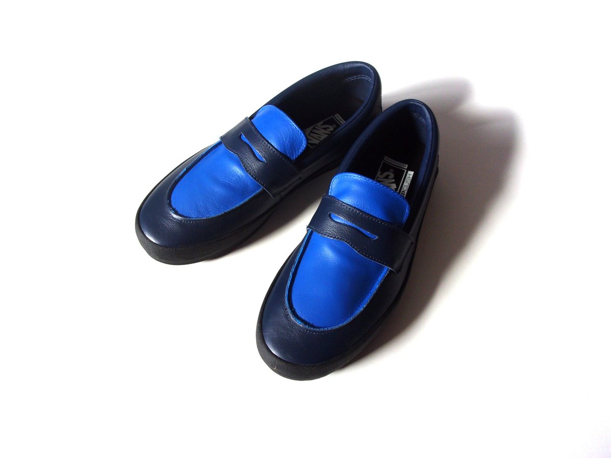 Vans Skate Loafer - Navy/Royal Blue - バンズ スケート 