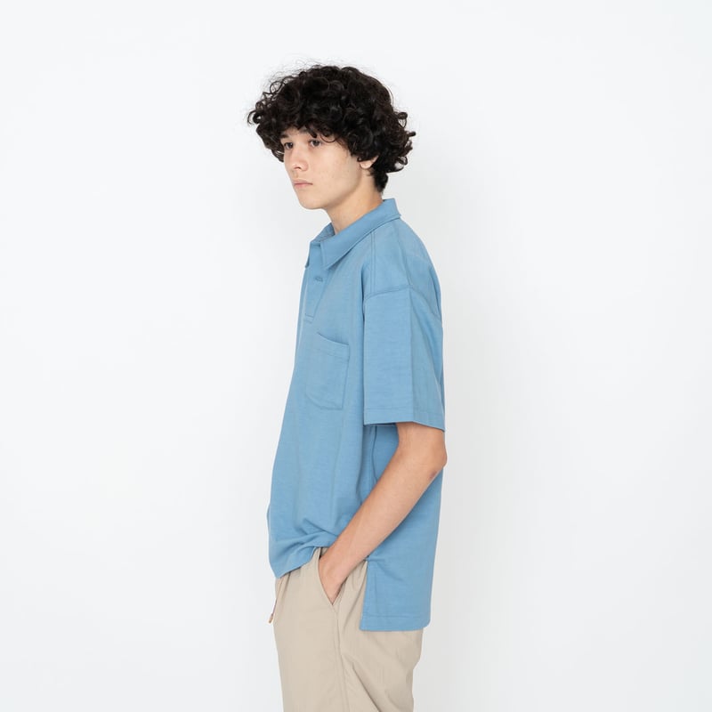 トップス THE NORTH FACE H/S BIG POLO SHIRT THE NORTH FACE PURPLE LABEL Field H/S Big Polo