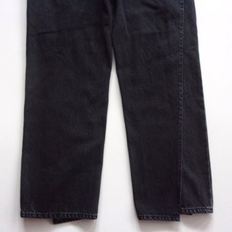 OLD PARK CROSS JEANS - BLACK - sizeM / OPJ-06 / OLDPARK オールド パーク クロス ジーンズ - ブラック M