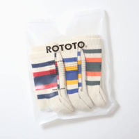 ROTOTO 3 PACK EVERYDAY ATHLETIC SOCKS / R1622 / ロトト 3パック エブリデイ アスレチック ソックス 3足セット