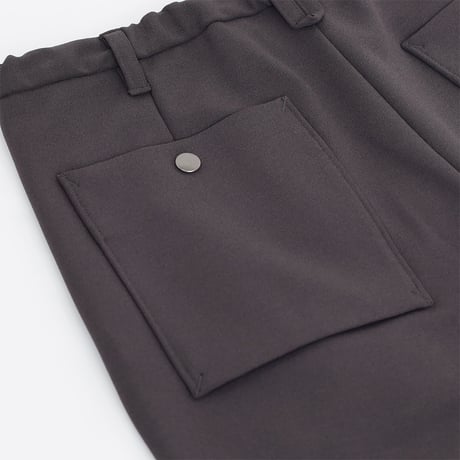CURLY&co(カーリー) KNIT GEORGETTE 2TUCK PANTS / ニット ジョーゼット 2タック パンツ