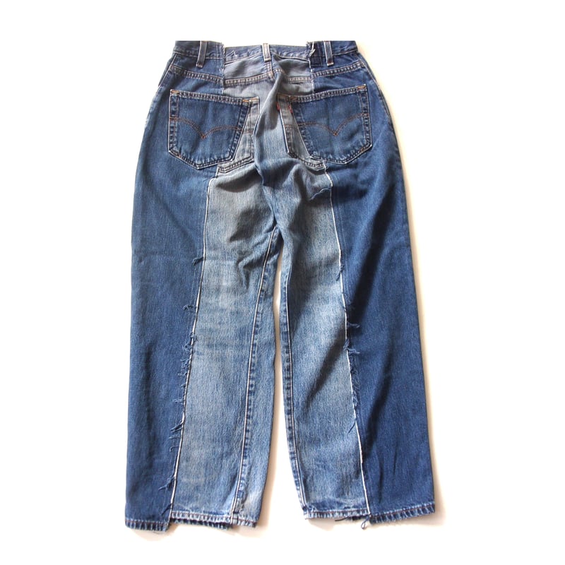 【昭和レトロ】O'NEILL ペーパーバケツ ヴィンテージ 約80サイズ OLDPARK BAGGY JEANS - BLUE - sizeM / OP-426 / オ