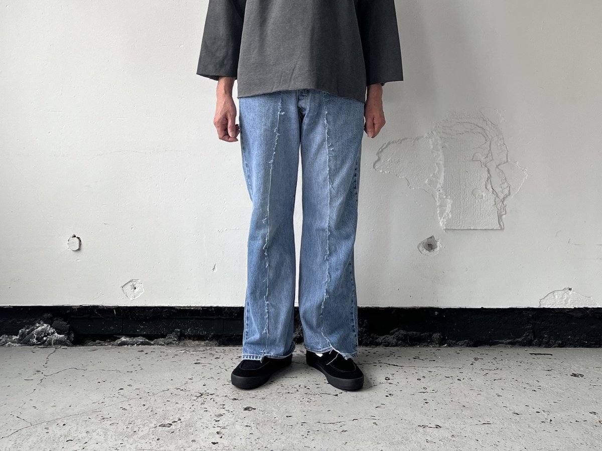 StyleUp. OLD PARK W POCKET FLARE JEANS - BLUE -