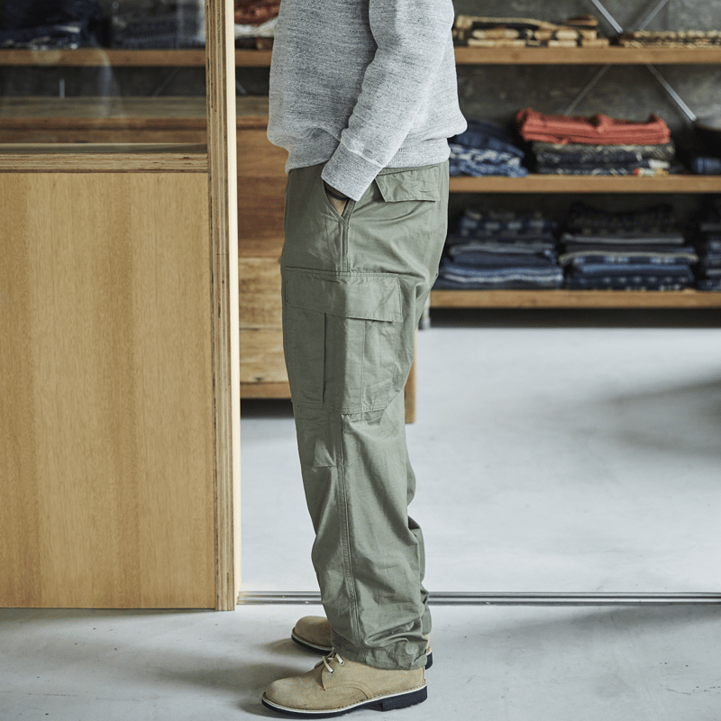 orSlow VINTAGE FIT 6 POCKETS CARGO PANTS -ARMY